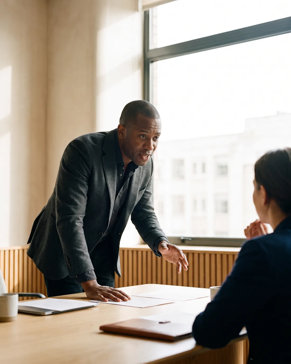 A fractional CFO at work in a Philadelphia business setting